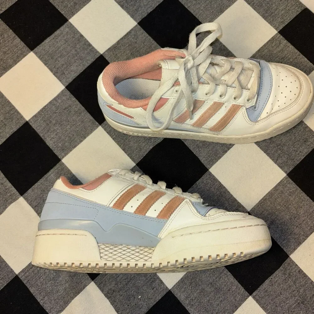 Adidas Women's Forum‎ Bold 'Off White Wonder Clay' Sneakers Sz 7.5